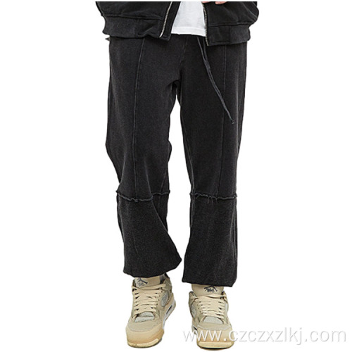 Spring distressed trousers ins brand men's sweatpants